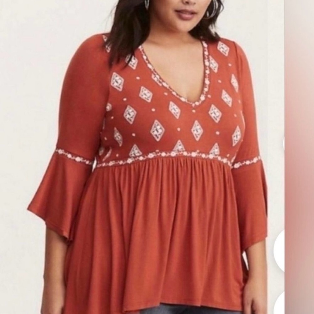 Burnt Orange Blouse